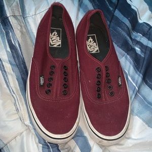 Maroon Vans